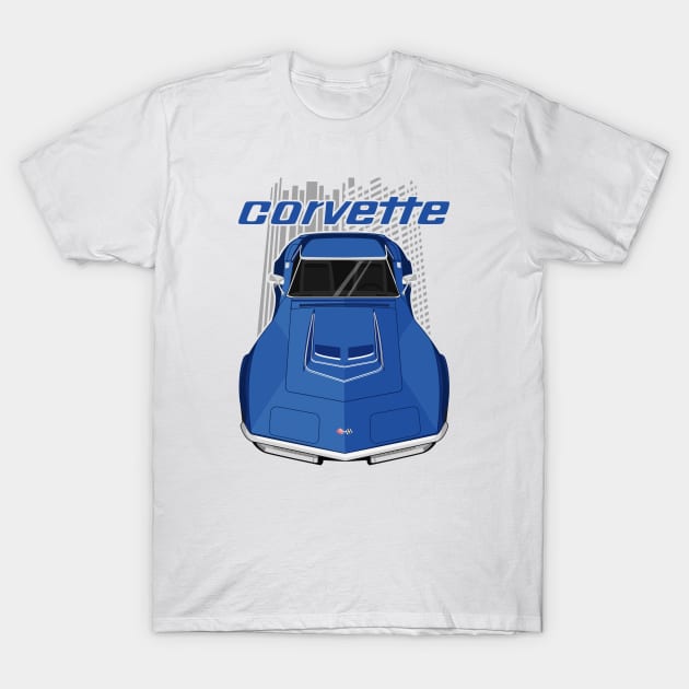 Corvette C3 - Blue T-Shirt by V8social